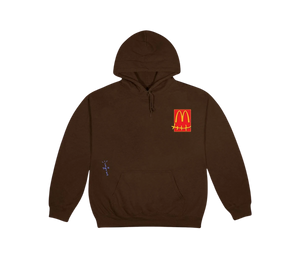 Moletom Travis Scott x McDonald's 'Cactus Pack Sticker Hoodie Brown' Marrom – frente
