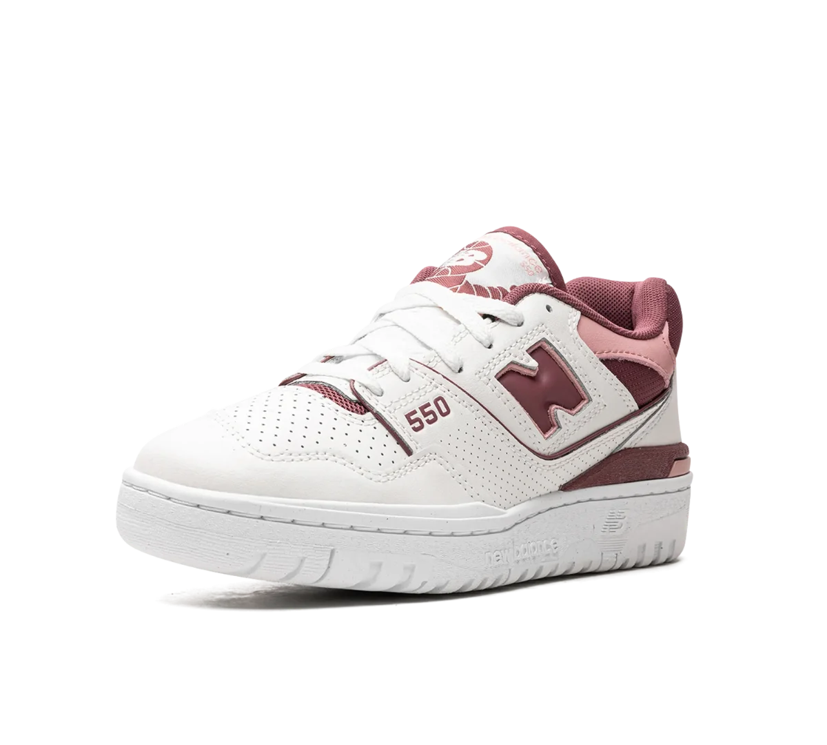 Tênis New Balance 550 'Washed Burgundy' Bordô