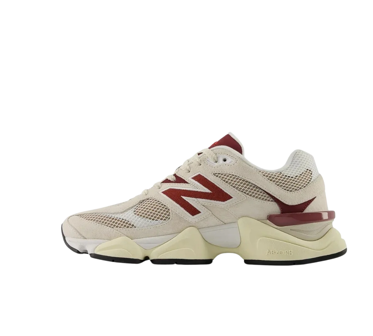 Tênis New Balance 9060 'Linen Burgundy' Bege/Vinho