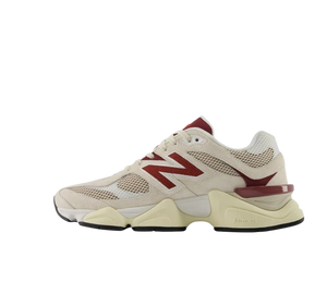 Tênis New Balance 9060 'Linen Burgundy' Bege/Vinho – foto 3