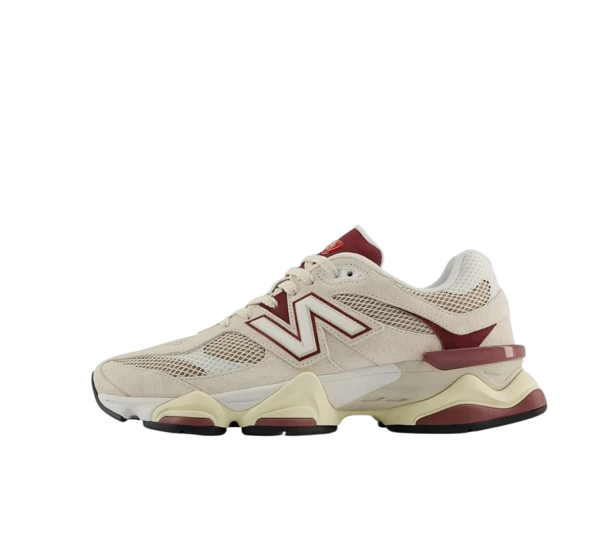 Tênis New Balance 9060 'Linen Burgundy' Bege/Vinho