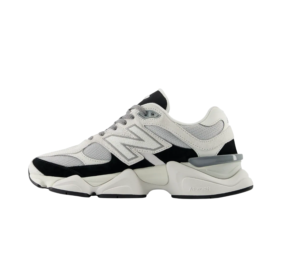 Tênis New Balance 9060 'Grey Jet Black' Preto / Branco – Juicy