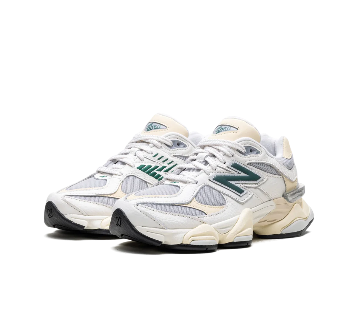 Tênis New Balance 9060 'Sea Salt Yellow' Branco / Verde