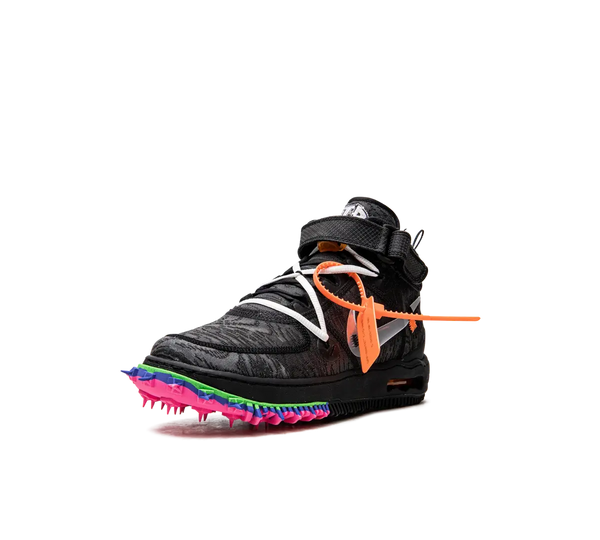 Tênis Nike Air Force 1 Mid x Off-White 'Black' Preto