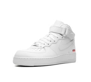 Tênis Nike Air Force 1 Mid x Supreme 'White' Branco – foto 2