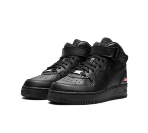 Tênis Nike Air Force 1 Mid x Supreme 'Black' Preto – foto 3