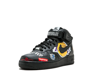Tênis Nike Air Force 1 Mid x Supreme x NBA 'Black' Preto – foto 2
