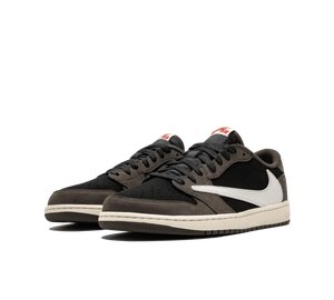 Tênis Nike Air Jordan 1 Low x Travis Scott 'Mocha' Marrom / Preto – foto 3