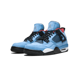Tênis Nike Air Jordan 4 Retro x Travis Scott 'Cactus Jack' Azul – foto 3