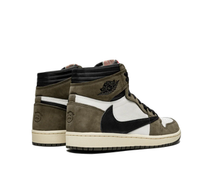 Tênis Nike Air Jordan 1 High OG x Travis Scott 'Mocha' Marrom / Branco – foto 4