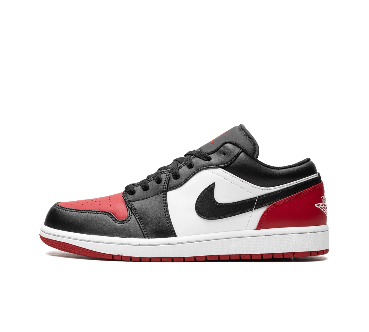 Tênis Nike Air Jordan 1 Low 'Bred Toe 2.0' Vermelho