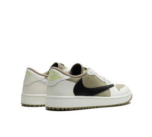 Tênis Nike Air Jordan 1 Low Golf x Travis Scott 'Olive' Verde / Preto – foto 4
