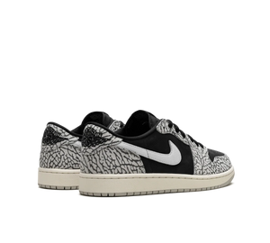 Tênis Nike Air Jordan 1 Low OG 'Black Cement' Cinza / Preto – foto 4
