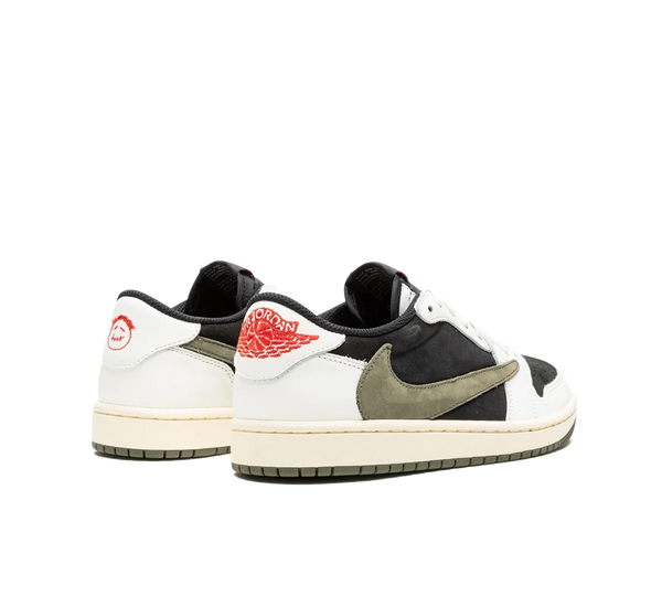 Tênis Nike Air Jordan 1 Low OG x Travis Scott 'Olive' Preto / Verde