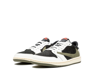 Tênis Nike Air Jordan 1 Low OG x Travis Scott 'Olive' Preto / Verde – foto 3