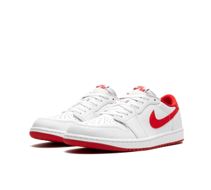 Tênis Nike Air Jordan 1 Low OG 'University Red' Branco / Vermelho – foto 3