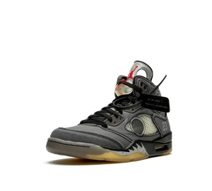 Tênis Nike Air Jordan 5 Retro x Off-White 'Black Metallic' Preto – foto 2