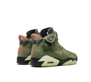 Tênis Nike Air Jordan 6 Retro x Travis Scott 'Olive' Verde – foto 4