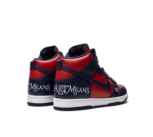 Tênis Nike Dunk High SB 'Supreme By Any Means' Azul/Vermelho – foto 4