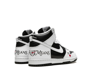 Tênis Nike Dunk High SB 'Supreme By Any Means' Branco/Preto – foto 4