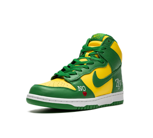 Tênis Nike Dunk High SB 'Supreme By Any Means Brazil' Verde / Amarelo – foto 2