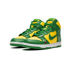 Tênis Nike Dunk High SB 'Supreme By Any Means Brazil' Verde / Amarelo – foto 3