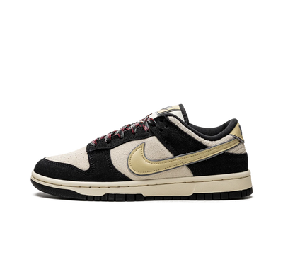 Tênis Nike Dunk Low 'LX Black Team Gold' Preto / Bege