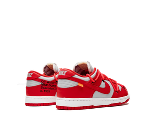 Tênis Nike Dunk Low x Off-White 'University Red' Vermelho / Cinza – foto 4