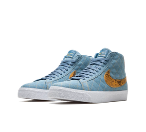 Tênis Nike SB Blazer Mid x Supreme 'Denim' Azul – foto 3