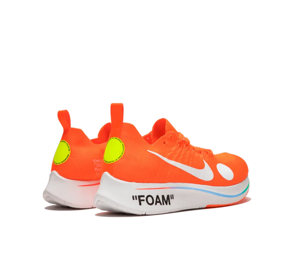 Tênis Nike Zoom Fly Mercurial Flyknit x Off-White 'Orange Peel' Laranja