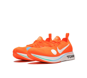Tênis Nike Zoom Fly Mercurial Flyknit x Off-White 'Orange Peel' Laranja – foto 3
