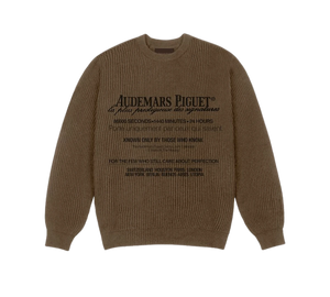 Pulôver AP x Travis Scott 'Knitted Sweater Brown' Marrom – frente