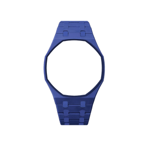 Pulseira Bioceramic para Relógio Swatch x Audemars Piguet Royal Pop – case octogonal com pulseira em bioceramic do 'Orenji Hachi', sem o relógio, vista frontal