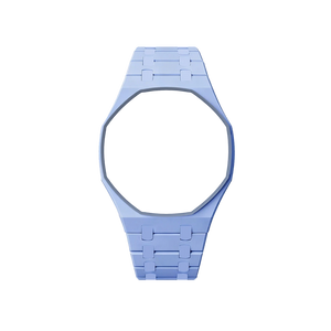 Pulseira Bioceramic para Relógio Swatch x Audemars Piguet Royal Pop – case octogonal com pulseira em bioceramic do 'Savonnette Lan Ba', sem o relógio, vista frontal