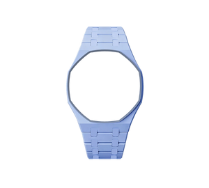 Pulseira Bioceramic para Relógio Swatch x Audemars Piguet Royal Pop – case octogonal com pulseira em bioceramic do 'Savonnette Lan Ba', sem o relógio, vista frontal