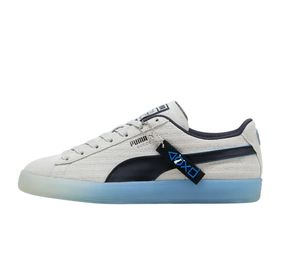 Tênis Puma Suede x PlayStation 'Dark Blue' Cinza