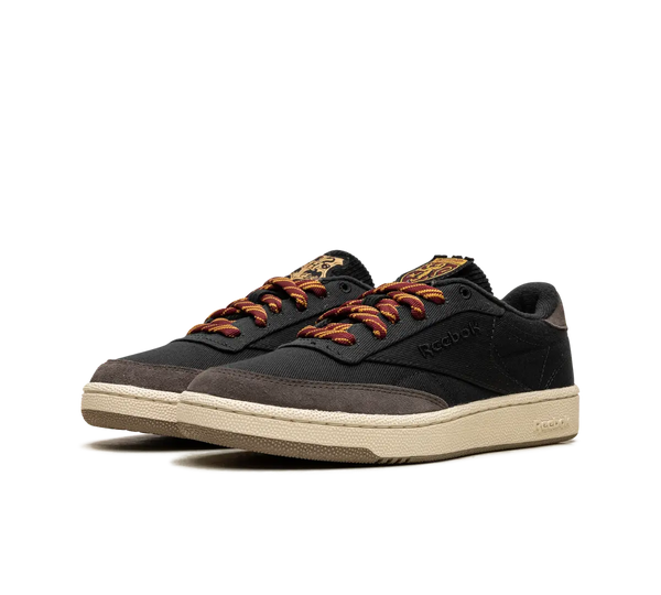 Tênis Reebok Club C Harry Potter 'Hogwarts' Preto / Marrom