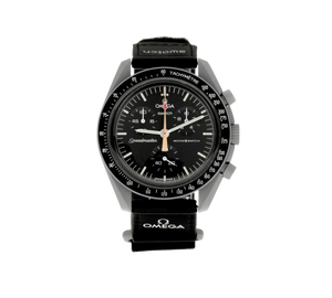 Relógio Omega x Swatch Bioceramic Moonswatch 'Mission To Moonshine Gold Pink' Preto