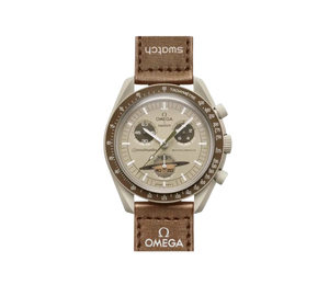 Relógio Omega x Swatch Bioceramic Moonswatch 'Mission to Saturn' Marrom