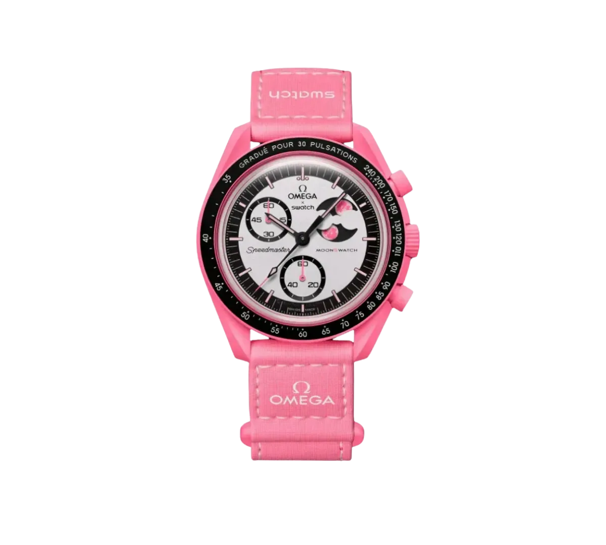 時計 OMEGA SWATCH BIOCERAMIC MOON Relógio Omega x Swatch Bioceramic Moonswatch 'Mission To The Pink