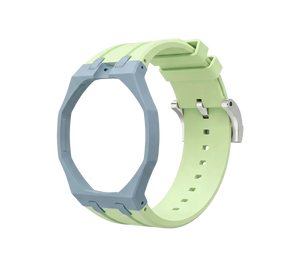 Pulseira de Borracha para Relógio Swatch x Audemars Piguet Royal Pop – case octogonal com pulseira em borracha do 'Blaue Acht', sem o relógio