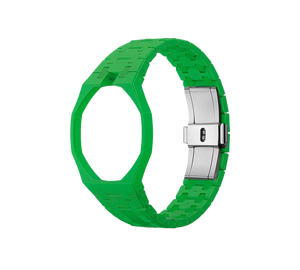 Relógio Swatch x Audemars Piguet Bioceramic Royal Pop 'Green Eight' Verde com Pulseira – case octogonal com pulseira em bioceramic