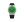 Relógio Swatch x Audemars Piguet Bioceramic Royal Pop 'Green Eight' Verde com Pulseira – relógio montado no case em aço inoxidável prata com pulseira FKM preta, vista frontal