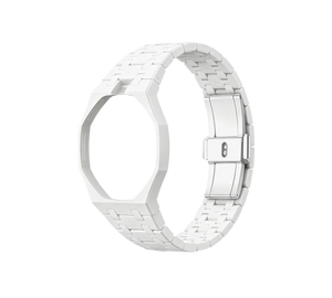 Pulseira Bioceramic para Relógio Swatch x Audemars Piguet Royal Pop – case octogonal com pulseira em bioceramic do 'Huit Blanc', sem o relógio