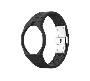 Relógio Swatch x Audemars Piguet Bioceramic Royal Pop 'Ocho Negro' Preto com Pulseira – case octogonal com pulseira em bioceramic