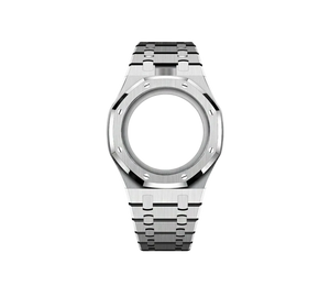 Pulseira de Aço para Relógio Swatch x Audemars Piguet Royal Pop – case full frame com pulseira em aço inoxidável prata, sem o relógio