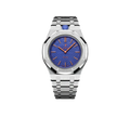 Relógio Swatch x Audemars Piguet Bioceramic Royal Pop 'Orenji Hachi' Azul com Pulseira – relógio montado no case full frame com pulseira em aço inoxidável, vista frontal