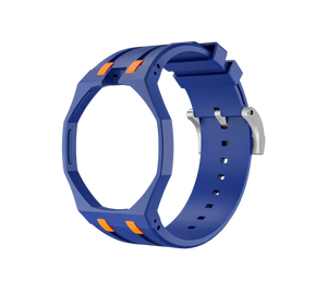 Pulseira de Borracha para Relógio Swatch x Audemars Piguet Royal Pop – case octogonal com pulseira em borracha do 'Orenji Hachi', sem o relógio