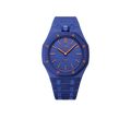 Relógio Swatch x Audemars Piguet Bioceramic Royal Pop 'Orenji Hachi' Azul com Pulseira – relógio montado no case com pulseira em bioceramic, vista frontal