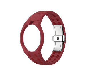 Relógio Swatch x Audemars Piguet Bioceramic Royal Pop 'Otto Rosso' Rosa / Vermelho com Pulseira – case octogonal com pulseira em bioceramic